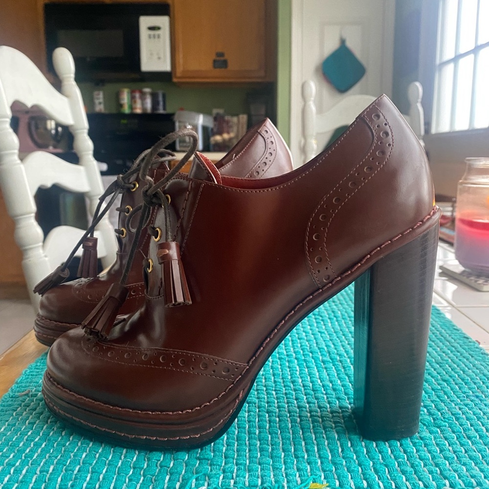 Marc by Marc Jacob’s high heel loafers.